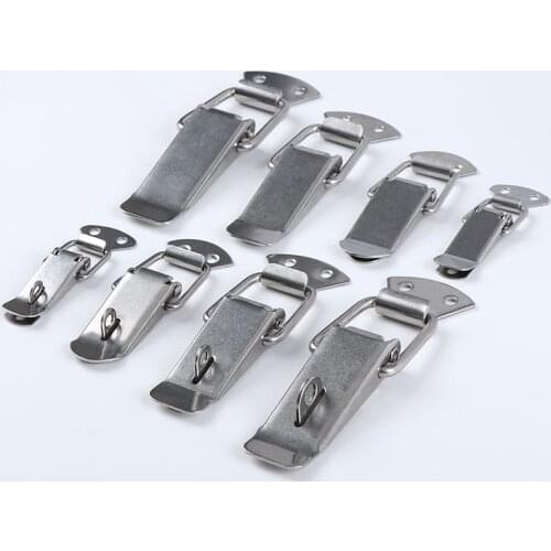 304 Stainless Steel Duckbill Spring Buckle Toolbox Lock Buckle Wooden Box Metal Lock Wooden Box Safety Buckle