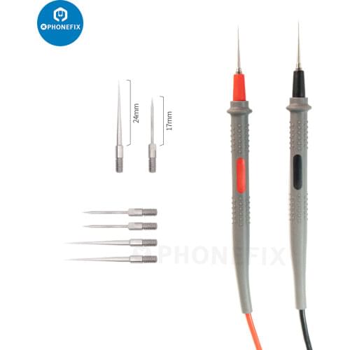 BST-050 superfine Probe Test Leads Pin flexible test probe tips connector multi meter needle tip pen Digital Multimeter feelers