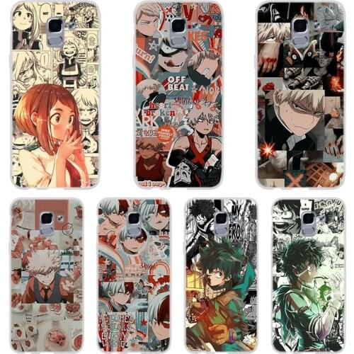 Japan Anime My Hero Academia Phone case For Samsung Galaxy J6 J4 J8 Plus J7 2018 J3 J5 J7 Prime Pro 2017 2016 Covers