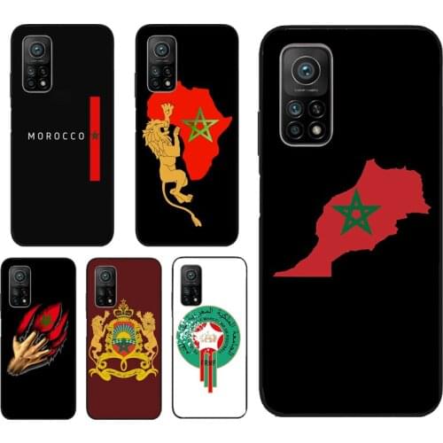 Morocco Flag Coat Of Arms Phone Cover For Xiaomi Mi 11 Lite Ultra 9T 10T Pro Note 10 POCO F3 F2 M3 X3 NFC Pro Case