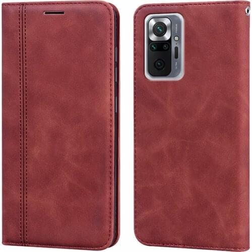 Business Phone Coque for Redmi Note 10 Pro 9T 5G 10S Funda Flip Case for Redmi K40 Pro Case for Xiaomi Redmi Note 10 Pro Cover