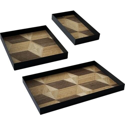 Wood Decoration Tray Nordic Wind Wood Pastry Tray Bread Display Plate Art Dinner Plate