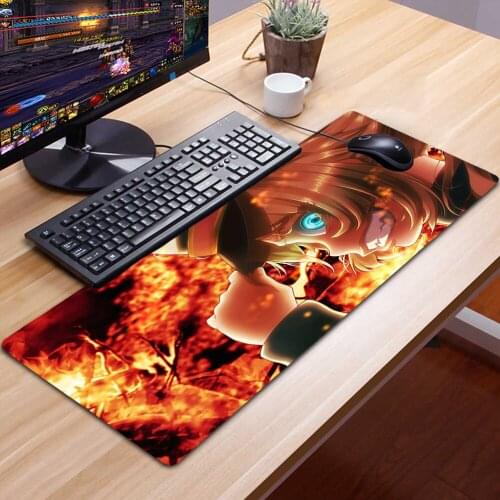 Anime Youjo Senki Mousepad 40x90 Alfombrilla Gaming Accessories Non-slip Mouse Pad XXL Mausepad Large Podkladka Pod Mysz 90x30