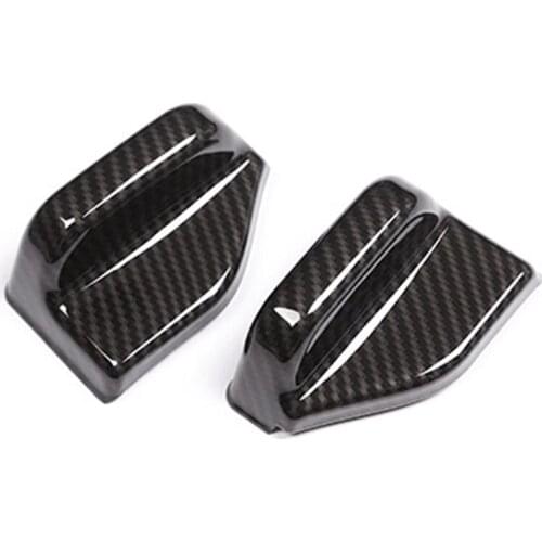 NEW-2pcs Carbon fiber pattern ABS Safety Belt Cover Trim For Mercedes Benz B CLASS GLA Class W117 C117 W246