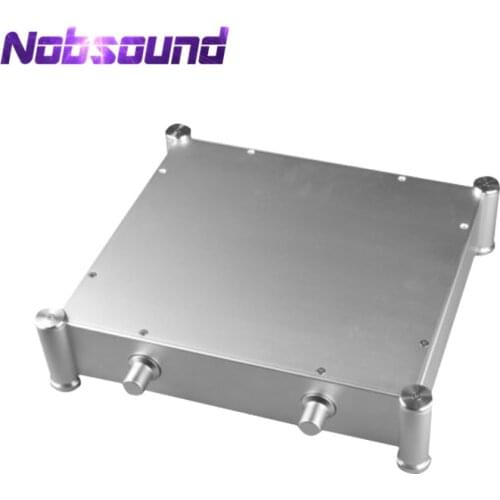 Nobsound Silver Aluminum Chassis Tube Amplifier Case Audio Enclosure DIY