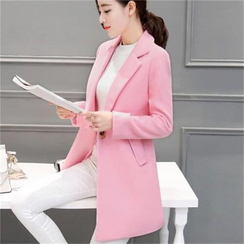 2020 new fashion ladies wool coat high-end elegant long slender ladies winter jacket jacket and jacket plus large S-2XL .T 97