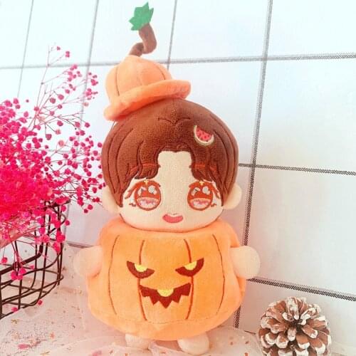 Halloween Pumpkin Clothes Toy Baby Wear 20cm Doll Clothes Love Bean Plush Toy Clothing Christmas Gifts