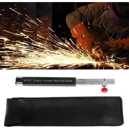 OOTDTY HI LO Welding Gage Internal Single Purpose Gauge Welding Ruler Root Gap Metric A5YD