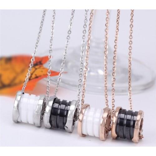 316L Stainless Steel Small Waist Necklace Female Titanium Steel Pendant Couple Student Jewelry Necklace No Fade
