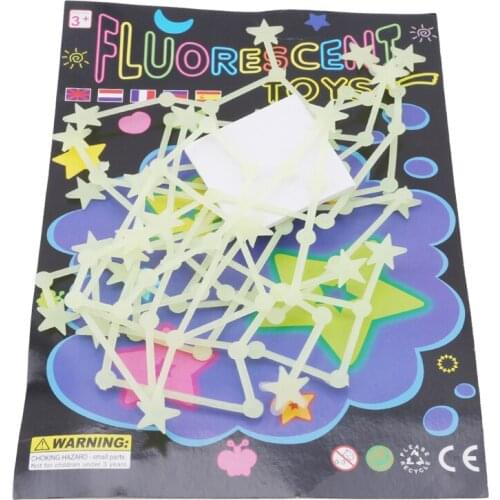 Plastic Romantic Twelve Constellation Glow In The Dark Luminous Fluorescent Wall Stickers Glow Stars In The Dark