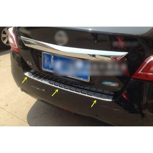 Fit For Nissan Teana Altima 2013 2014 2015 Steel Rear Bumper Protector Door Scuff Plate Sill 1pcs