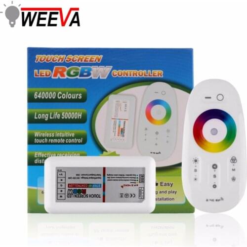 RGBW / RGB LED Controller Touch Screen 2.4G DC12-24V 18A Remote Controller Channel For RGB / RGBW Strip