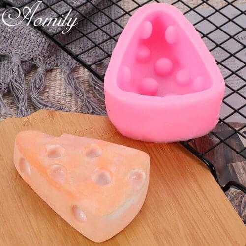 Aomily Triangle Cheese Cream Shaped Cake Molds DIY Baking Fondant Silicone Mold Sugar Fondant Craft Chocolate Mold Moulds Tools