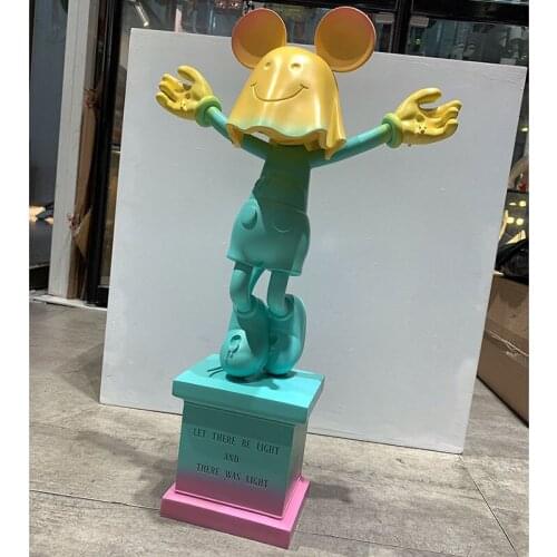 Nordic Decor Sculpture Modern Mouse Art Resin Statue Home Living Room Decoration Interior Figurine Christmas Decoration Objects