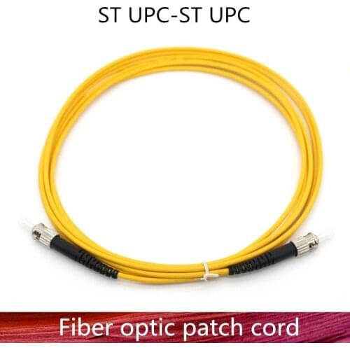 ST/UPC to ST/UPC Fiber Optic Patch Cord Cable LC-LC 1m/3m/5m/10m/20m/30m Jumper Single Mode Simplex Fiber Optic Patch Cord