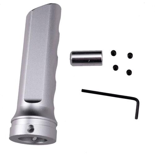 Universal Silver Aluminum Alloy Car Handbrake Cover Handle Protector Hand Brake Sleeve Kit Accessories