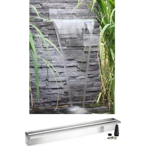 Stainless Steel 304 Waterfall Spillway Color Changing Lighted/spillway waterfall cascade/LED Lighted Waterfall Spillway