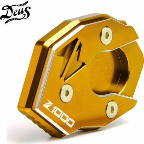 High Quality CNC Aluminum Side Stand Enlarge Extension For Kawasaki Z1000 2010 2011 2012 2013 2014 2015 2016 2017 Z1000SX