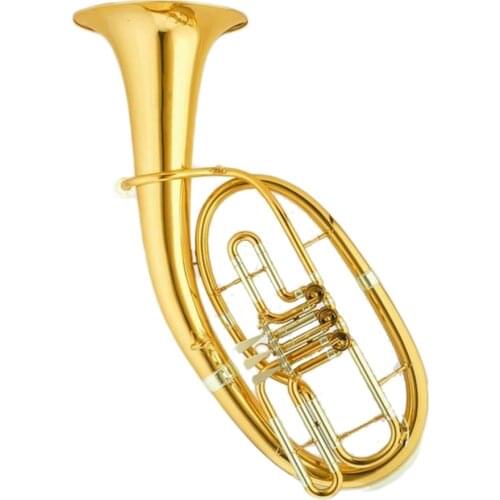 High quality Gold lacquer Tone Bb Rotary Baritone horn