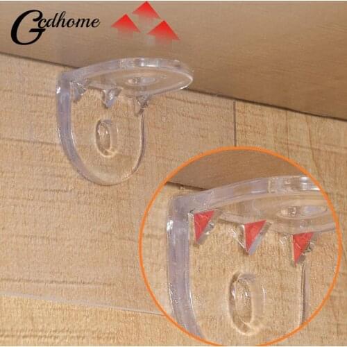 4/8Pcs Shelf Support Adhesive Pegs Plastic Closet Cabinet Shelf Support Clips Wall Hanger For Kitchen Bathroom Accessories