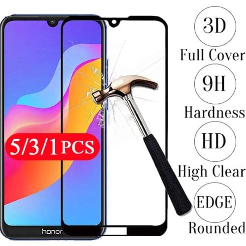 5/3/1Pcs for huawei honor 8X max 8A pro 8 lite 8s 8c full cover tempered glass protective film phone screen protector on glass