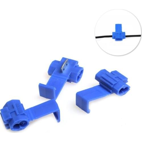 50 Pcs Lock Wire Electrical Cable Connector Quick Splice Terminal Crimp L4MB