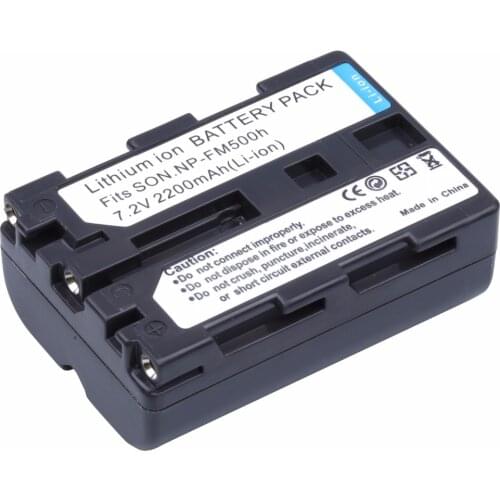 Probty NP-FM500h NP FM500h Battery for Sony Alpha SLT A57 A58 A65 A77 A77V A77II A99 A350 A450 A500 A550 A700 A850 A900 CLM-V55