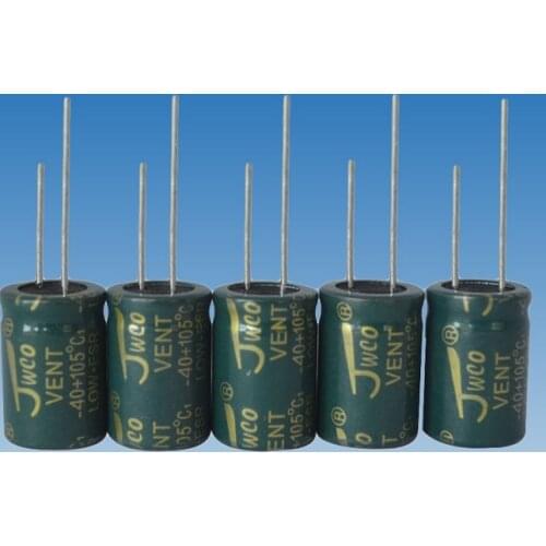 LOW ESR JWCO Aluminum Electrolytic Capacitor 50V 220UF 8*16MM