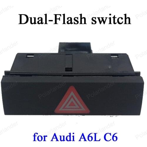 Warning Lamp Emergency Light Switch 4F0 941 509 Dual-Flash switch For A-udi A6L C6 (05-11)