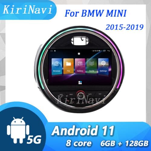KiriNavi 7" Android 9.0 Auto Radio Head Unit For BMW MINI Cooper Car DVD Multimedia Player Auto GPS Navigation Stereo 2015-2018