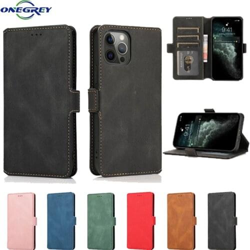 Luxury Leather Flip Case For iPhone 12 Mini 11 Pro XS Max XR X 8 7 6 6S Plus 5 5S SE 2020 Wallet Phone Magnetic Card Coque Cover