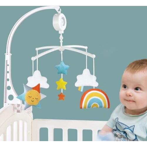 Infant Crib Spiral Stroller Toy Baby Toys 0-12 Months Crib Mobile Bed Bell Rattles Educational Toy for Newborns Car Seat Hanging