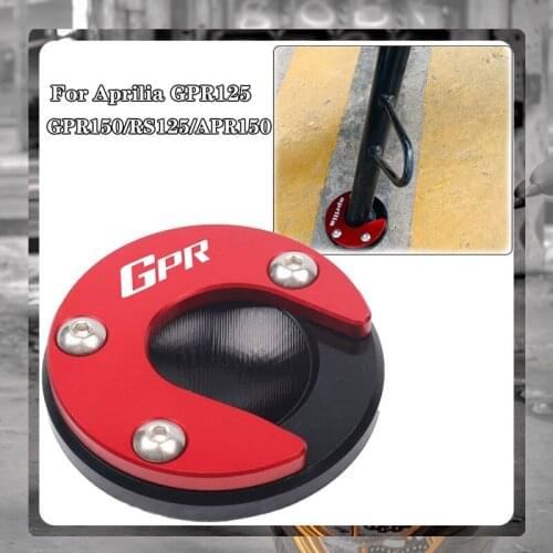For Aprilia GPR125 GPR150 GPR 125 150 CR CR150 APR150 Motorcycle Kickstand Foot Side Stand Extension Pad Support Plate