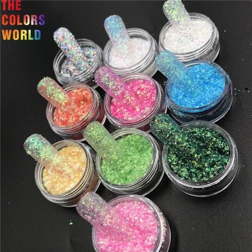 Cosmetic Grade Iridescent Rainbow Nails Glitter Shards Henna Tattoo Lip Gloss Eyeshadow Maquillaje Manicure Festival Accessories