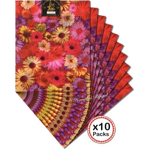 Multicolors floral African sego headtie headgear African Head tie scarf Wrapper 10 Packs per Lot 20 pieces total Wise choice