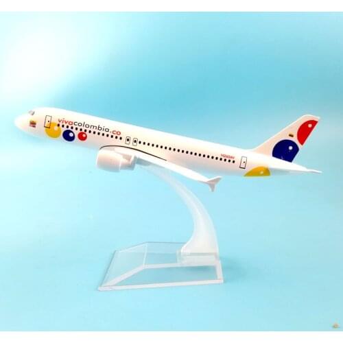 VIVA COLOMBIA AIRWAYS 16CM A320 METAL ALLOY MODEL PLANE AIRCRAFT MODEL TOY CHIRDREN GIFT AIRPLANE BIRTHDAY GIFT