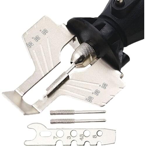 High Quality Chainsaw Sharpening Kit Electric Grinder Sharper Polishing Attachment Set Saw Chains Tool Drill Rotary Parts Set