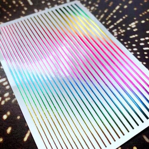 ZD-2977- SERIES NEWEST 4 LINE DESIGNS 3d nail art stickers decal template diy nail tool decorations