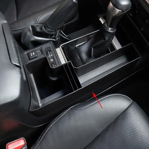 For Toyota Land Cruiser Prado FJ150 FJ 150 150 2018 Plastic Car Central Console Multifunction Storage Box Phone Tray Accessory
