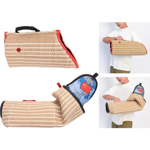 Durable Dog Training Bite Tugs Pet Biting Pillow Dog Bite Arm Sleeve with Handle for German Puppy Chewing Toys