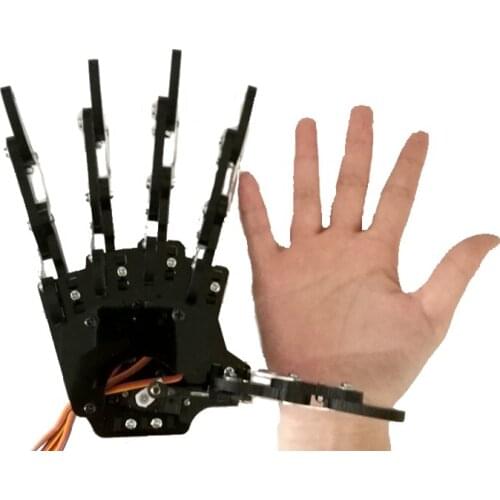 Robot Hand Five Finger 5 Fingers Claw Palm Clamp Talon Finished Mini Bionic Hand Assembled Robotic Gripper DIY Maker Kit Toy