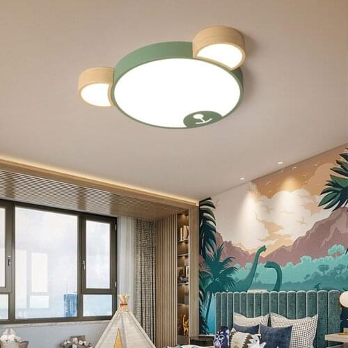 Modern Yellow Gray Green LED Ceiling Lamp for Bedroom Living Dining Room Children Kid Room Nursery Interior Decoration Lighting