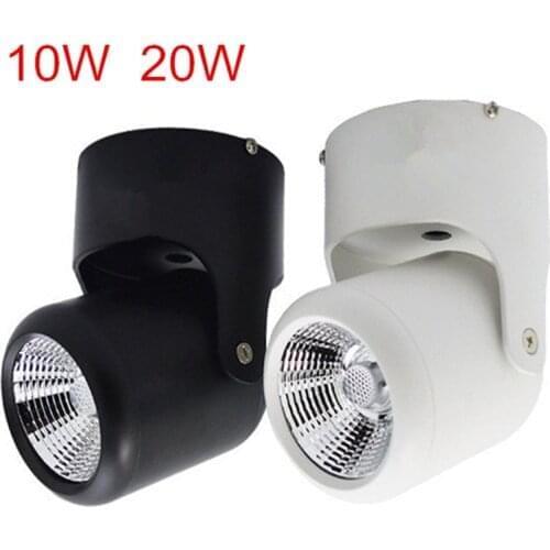 10W 20W Super Bright Spot light 360 Degree Rotation Ceiling Lamp LED Spot Down Light AC85-265V Surface Mounted Led Downlights