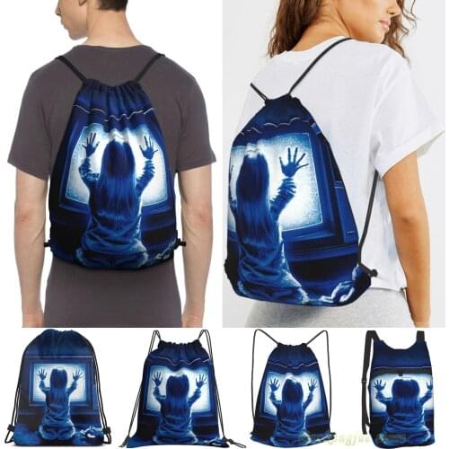 Unisex Drawstring Bags Poltergeist 1982 Women Drawstring Backpacks Men Outdoor Travel Backpacks Training Fitness Bag