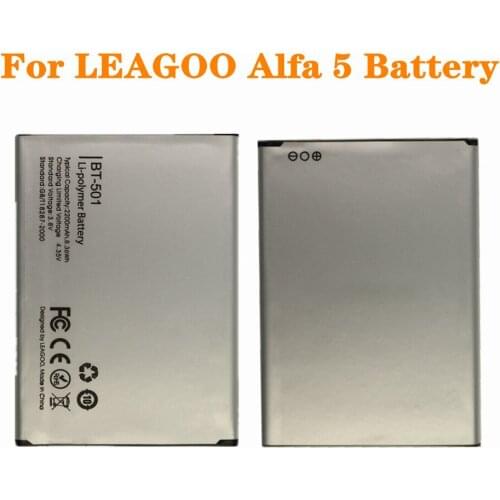 High Quality BT-501 BT501 BT 501 Battery For LEAGOO Alfa 5 2200mAh Smartphone Replacement Phone Back-up Bateria