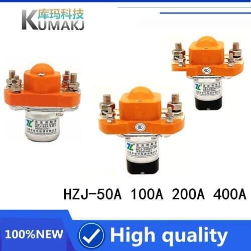 1PCS 100%Original New DC contactor HZJ-100A HZJ 100A HZJ-200A HZJ 100A 600A 12V 24V 36V 48V Forklift Truck Power Relays