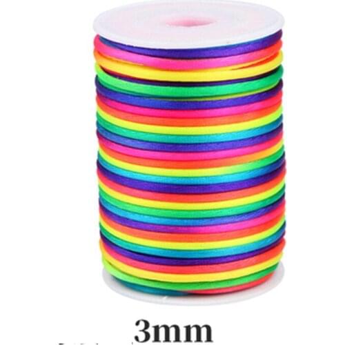 10m 1.5/2/2.5/3mm rose Factory Price Polyester thread Cord Lace Jewelry Findings Beading Thread 1902