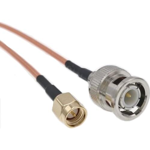 10pcs SMA Male To BNC Male RF Pigtail Antenna Coaxial Cable RG316 8" 20cm