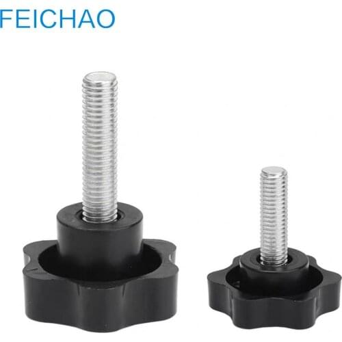 10x Plastic Plum Hand Tighten Clamping Knob M5 Bolts for Gopro DSLR Camera DIY Tool Accessories Stud Torx Manual Handle Screws