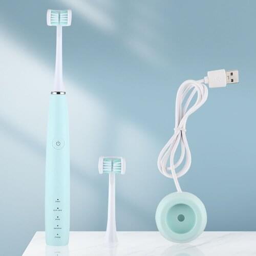 3-Sided U shape sonic Waterproof Ultrasonic Automatic Toothbrush 4 mode USB rechargeable deep teeth cleaning adult toothbrush